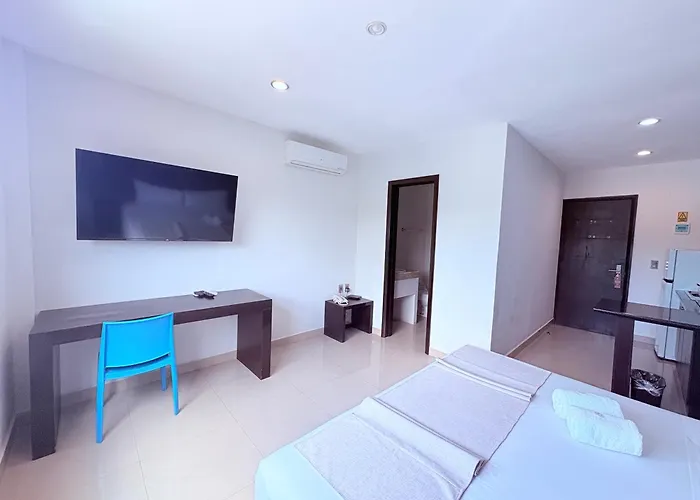 Hermoso Estudio King Con Vista Panoramica En Playa Appart hôtel *